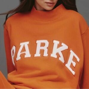Parke Orange mockneck